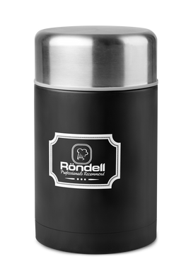 Термос для еды Rondell с внутренним контейнером Picnic Black 800 мл RDS-946